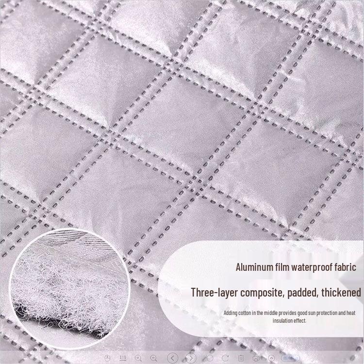 Washing Machine Sunshade Aluminum Foil Dust Cover - Waterproof & Insulated for Balcony Use