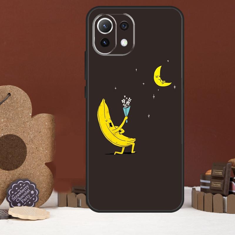 Cartoon Cute Fruit Yellow Banana Case For Xiaomi 15T 14T 13T 14 15 Ultra 17 Pro Max POCO F8 Ultra F5 F6 F7 X5 X6 X7 Pro Cover