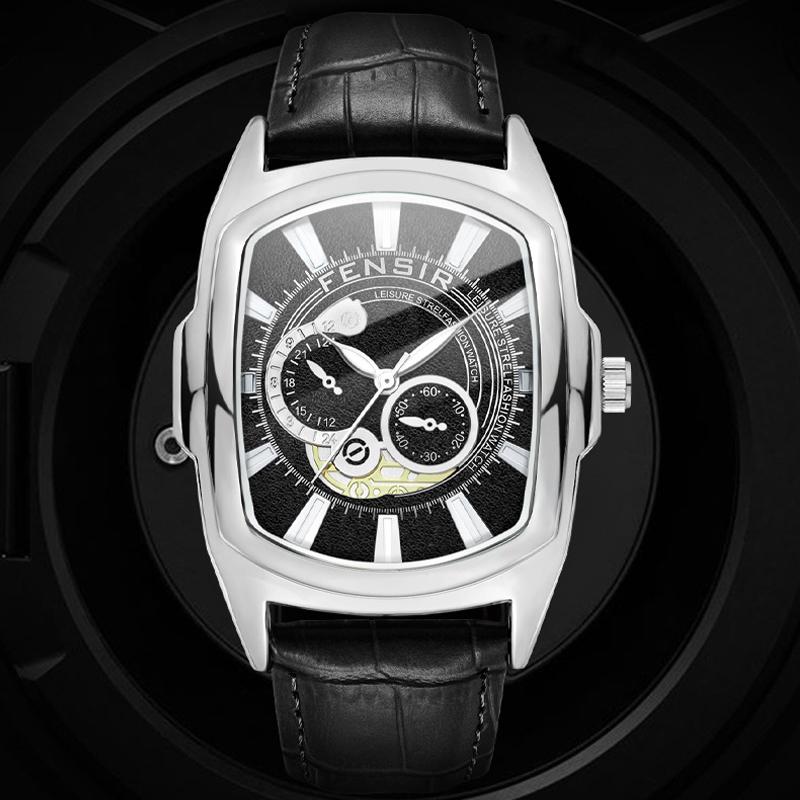 

Men s Punk Watch Luminous Calendar Faux Leather Strap Quartz Watch Students Father s Day Gifts