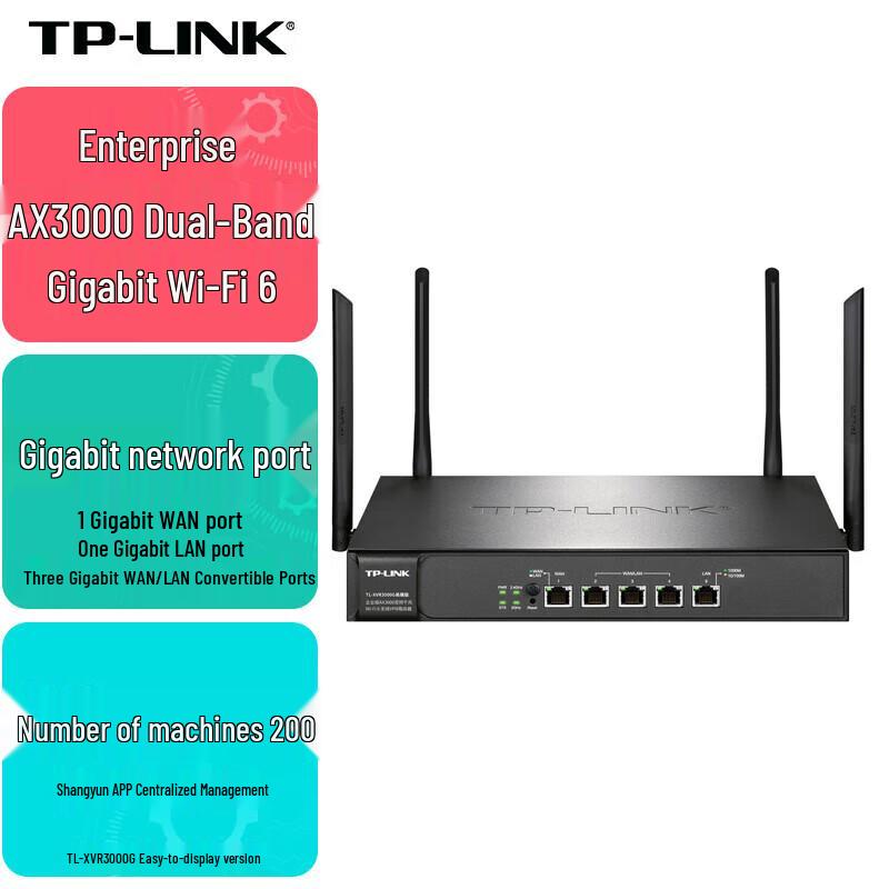 TP-LINK AX3000 Wi-Fi 6 Gigabit Wireless VPN Router (CN version)