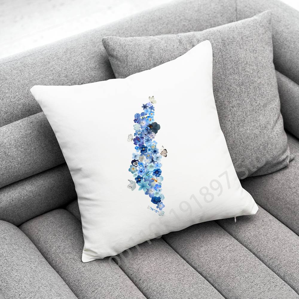 P-PalestineS Flower Throw Pillow Case For 55x55cm 30x30cm 50x50cm 45x45cm 40x40cm Square Chair Pillowcase Case