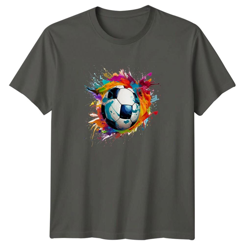 Dynamic Soccer Ball Splatter Art TShirt Soccer Sports Birthday Gift S