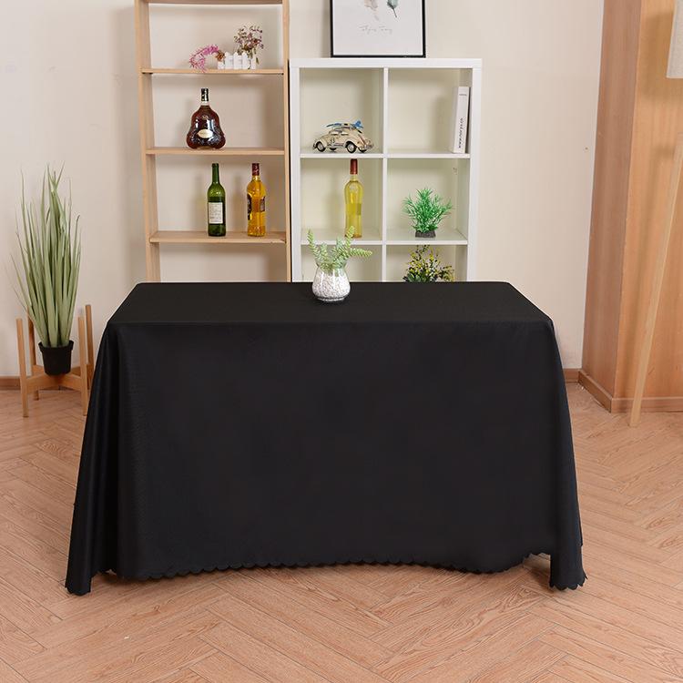 

Hotel Tablecloth Solid Color Plain Weave Zhu Wen Advertising Tablecloth Ibm Tablecloth Rectangular Table Tablecloth Banquet Meeting Table Skirt 120*180CM 【410g】