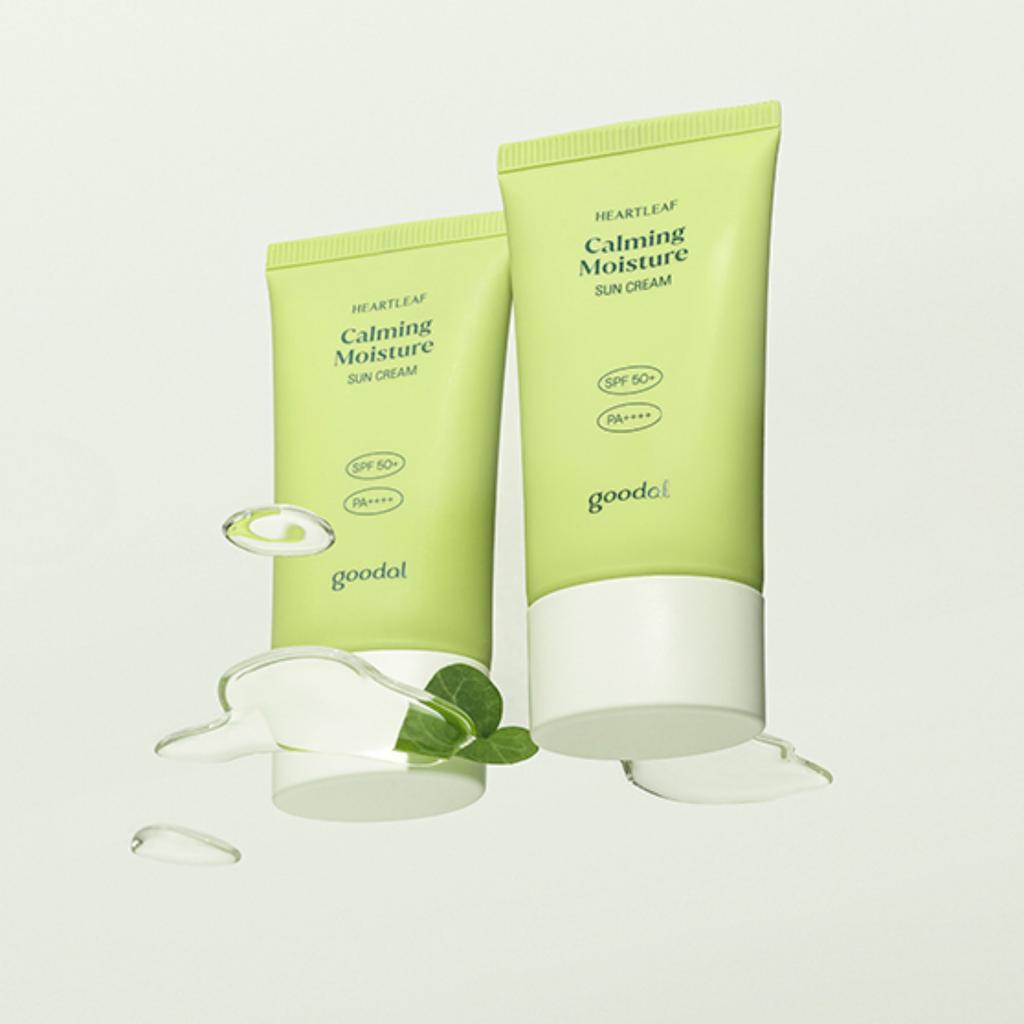 Goodal Heartleaf Calming Moisture Sun Cream 50ml x 2