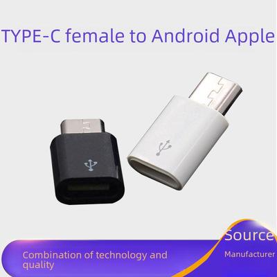 Type-C į Micro USB adapteris, skirtas Android ir iPhone įkrovimui ir duomenų perdavimui