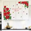 Flower Wall Decal Removable Peel And Stick PVC Stickers Colorful Rose/Morning Glory