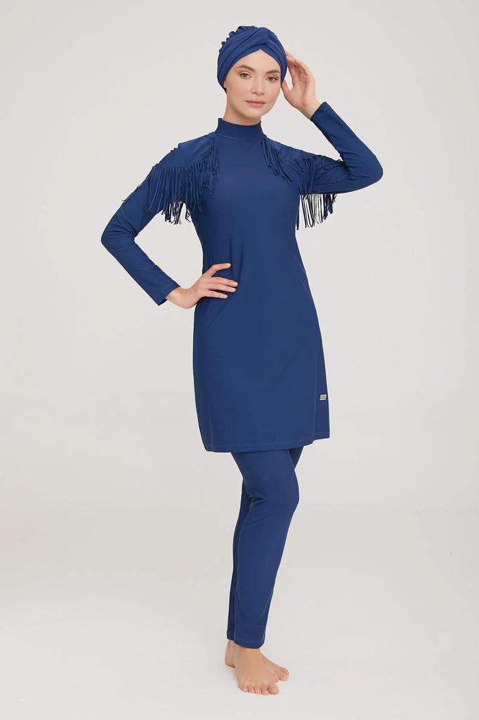 Muslimischer bescheidener islamischer Burkini-Strand-Schwimmanzug für Damen, Bademode, Hijab, Strandmode, Badeanzug 