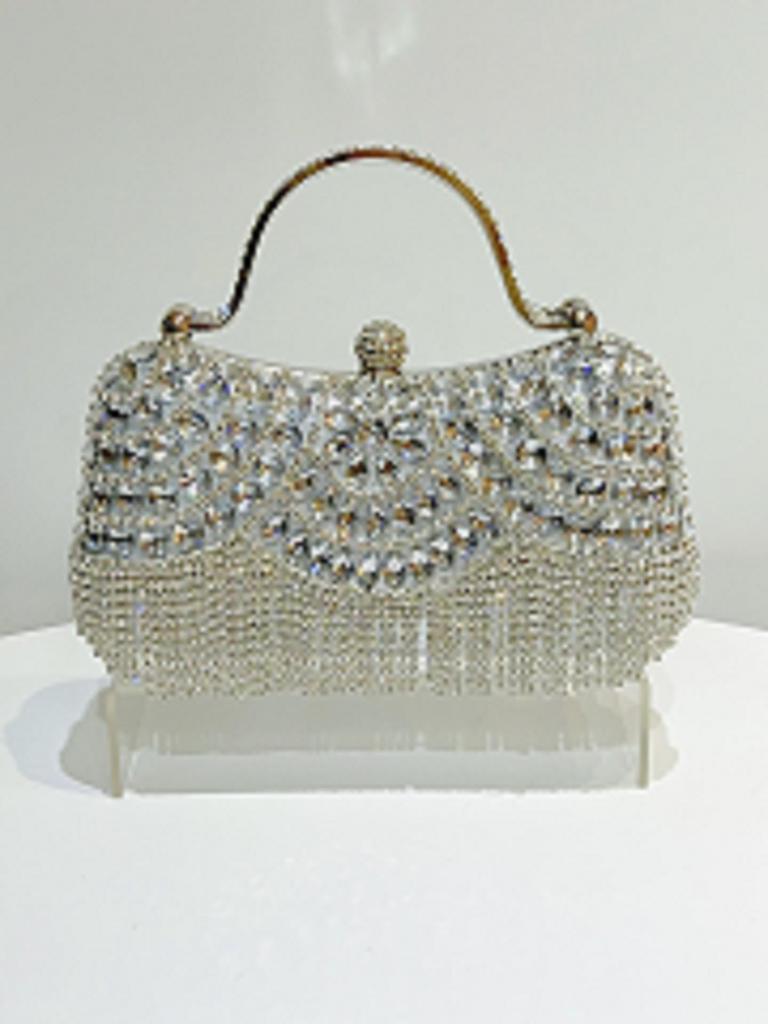 Elegant Diamond Tassel Clutch: Perfect for Evening, Birthday, Wedding, and Banquet Events