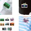 8 Pcs Colorful Sewing Patches Iron on Embroidered Patches Cartoon Camera Sew On Appliques Patches for Clothes Hat