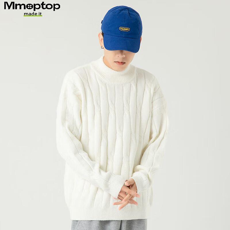 MMOPTOP Japanese Style Cable Knit Sweater