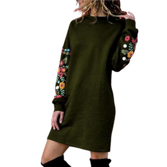 Long Sleeve Sports Casual Dress 