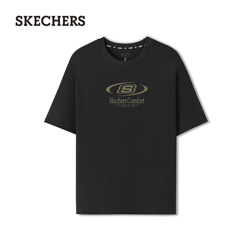 Skechers Unisex Knit Short Sleeve Anti-Bacterial Breathable T-Shirt L226U007