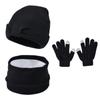 3Pcs/Set Warm Kids Hats Scarfs Gloves Set Cute Baby Beanie Cap Gift Mitten  Toddler
