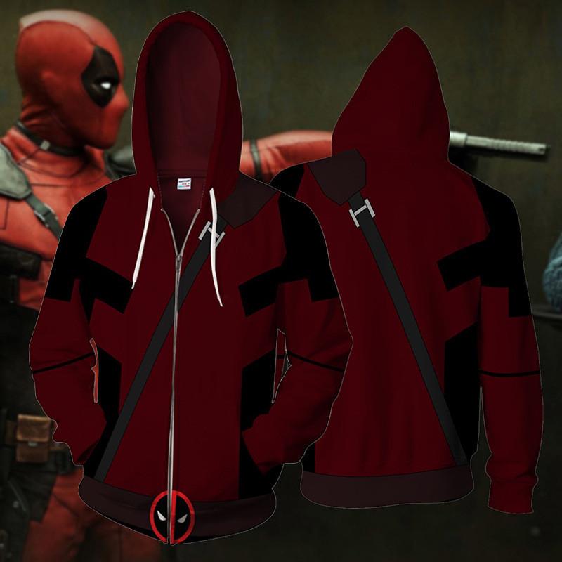 Deadpool 2 Marvel Mens Boys Unisex Zip Hoodie 11 Casual Sportwear Sweatshirts
