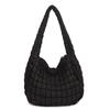 Pleated Cloud Bag 2025: Large Cotton Tote, Korean Style Crossbody & Shoulder Bag