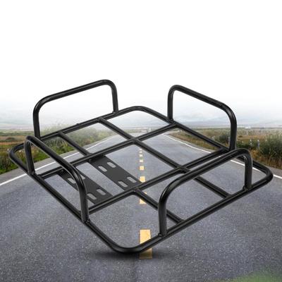 Large Capacity Rear Bicycle Basket Heavy Duty Metal Luggage Rack Universal for Electric Bicycle Motorcycle Food Delivery Box