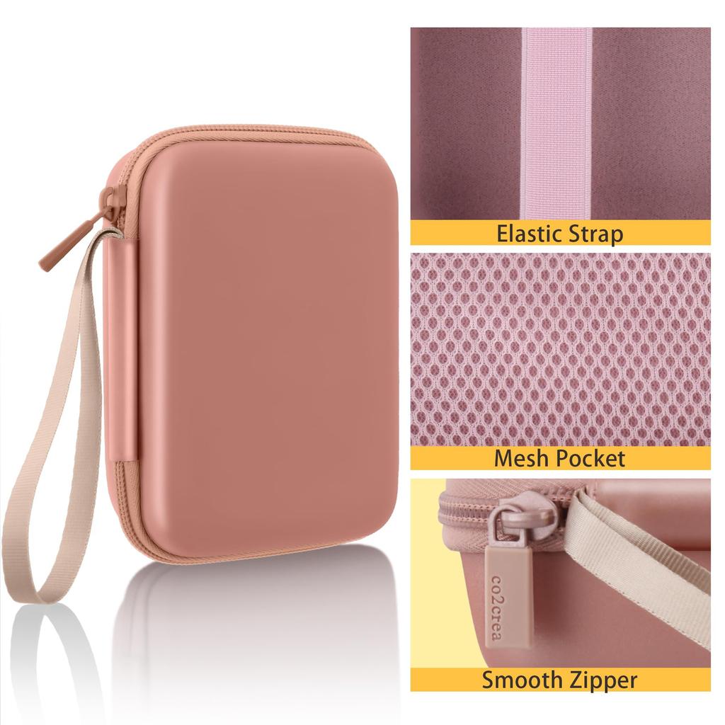(Case Only) Fujifilm Instax Mini Link3 Smartphone Printer/Photo Printer Case, Pink - co2CREA