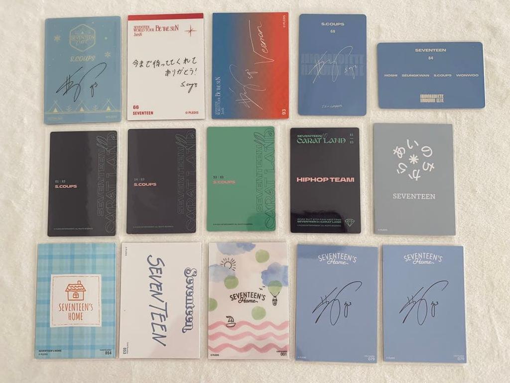 [USED] SEVENTEEN S.Coups Trading Cards