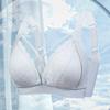 Tea Fiber Push-up Wire-free Maternity Bra Thin Front-opening Nursing Bra