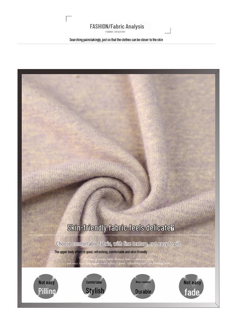 Stylish Embroidered Wool Sweater for Mid-Aged & Elderly Women - Lightweight Knit T-Shirt, Perfect for Spring & Autumn