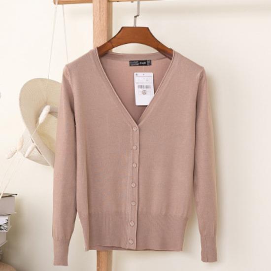 Export Loose Sweaters, Knitted Tops, Women's Cardigans, Thin Long-sleeved Coats for Spring and Autumn