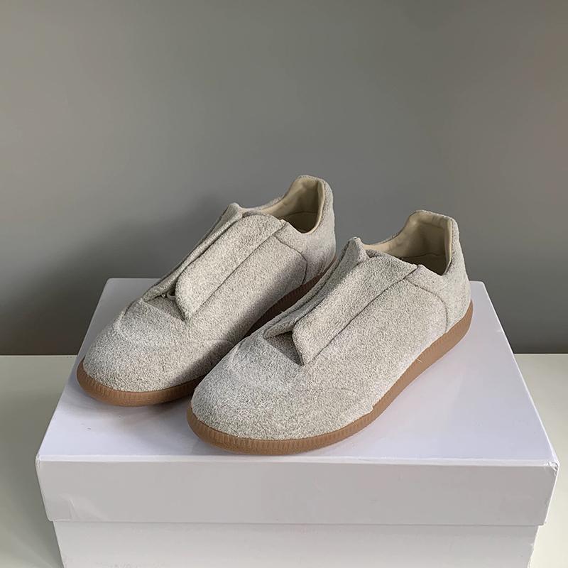 Unisex Buty Wysokie ze Skóry Naturalnej Męskie Sznurowane Buty do Chodzenia Płaskie Codzienne Buty Sportowe Zapięcie na Rzepy Buty na Kostkę Outdoor
