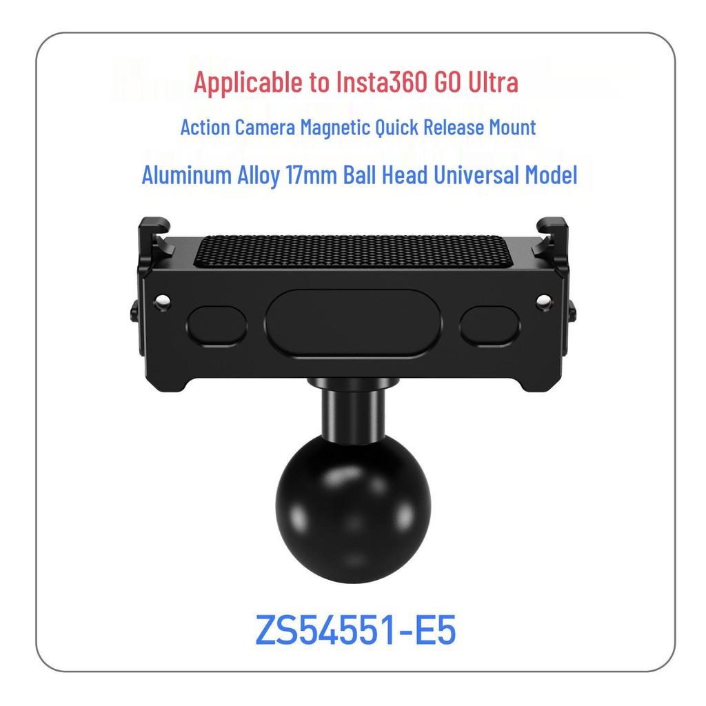 Insta360 GO Ultra Magnetic Quick-Release Metal Base & Dual-Interface Adapter.