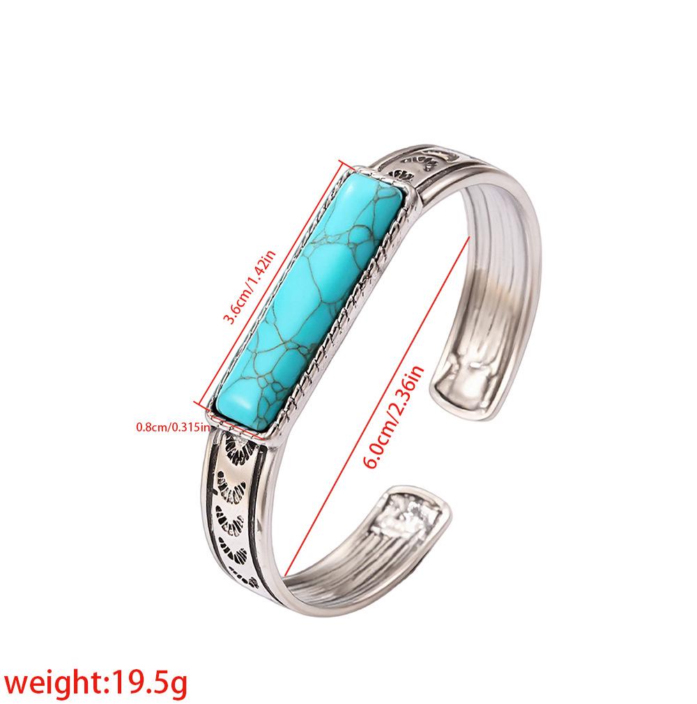 Vintage French Ethnic-Style Turquoise Bohemian Women's Bracelet