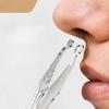 1Pc Stainless Steel Manual Nose Hair Trimmer, Male Nose Hair Shaving Cleaner, Nose Hair Cleaner, Hair Shearing, Washing, Hair Removal