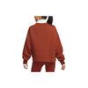 Nike Phoenix Fleece Casual Loose Knit Sweater Women Tops Dark-Orange FB8773-832