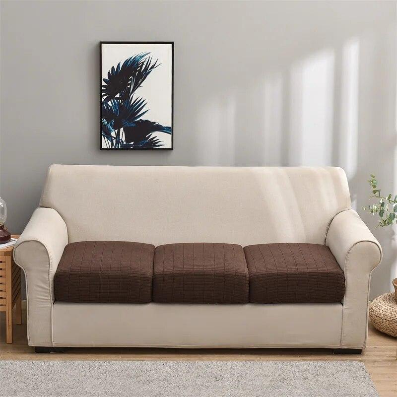 1PC Jacquard Sofa Seat Cushion Cover L-shaped Sofa Slipcover For Living Room Combination Chaise Furniture Protector Home Decor