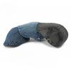 Vintage Washed Denim Beret for Men Women British Retro Flat Cap Solid Color Cotton Newsboy Cap Adjustable Duckbill Cap