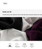 Women's Spring Ribbon Silk Blouse - Long Sleeve, Mid-Length, Slim Fit, Solid Color.