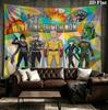 Onepunch Man Wall Tapestry Aesthetic Wall Hanging Printed Fabric Blanket Decorative Tapestries For Bedroom Living Room Home Decor