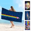 Cartoon N-Nyan Cats Cute Microfiber Blanket Quick Drying Beach Towels Oversized Printing Super Absorbent Pool Towel Blanket