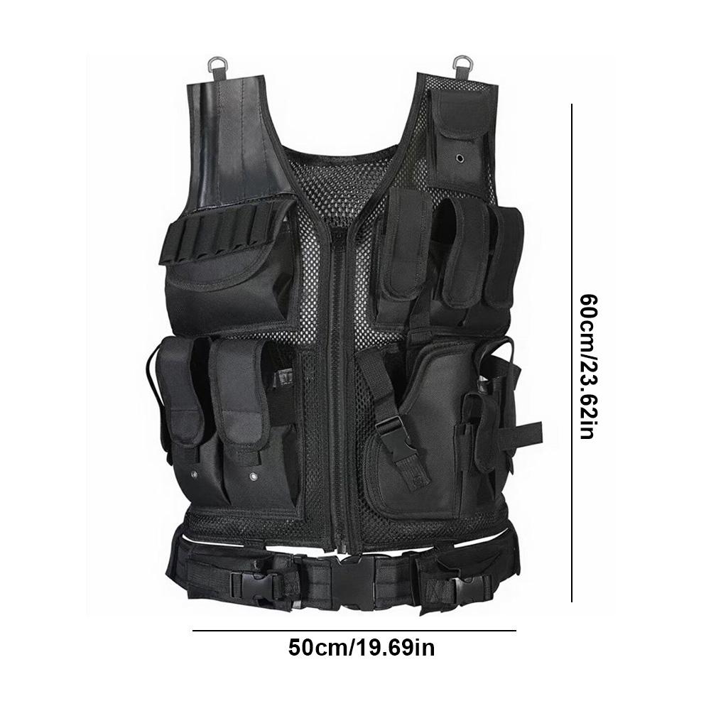 Nylon Combat Body Armor Vests Adjustable Hunting Vest Plate Carrier Vest Hunting Outdoor CS Game Airsoft Training Jacket