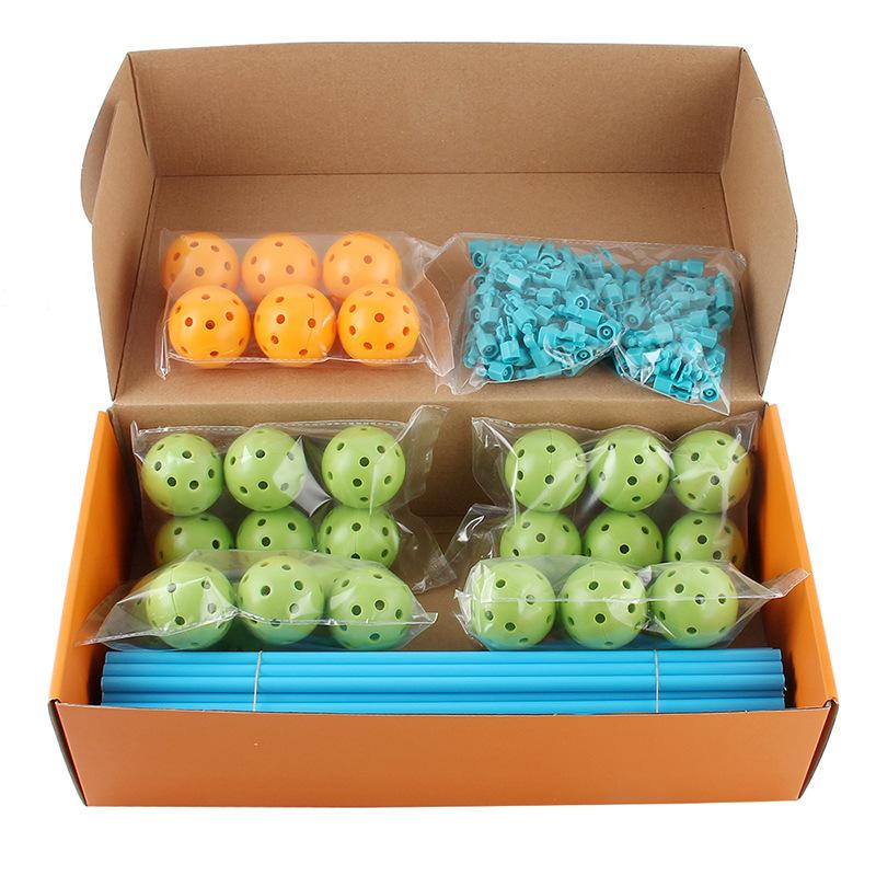 Kids 85PC Bead Assembling Tent, DIY Building Blocks Construction Game House, Indoor Outdoor Kids Tent