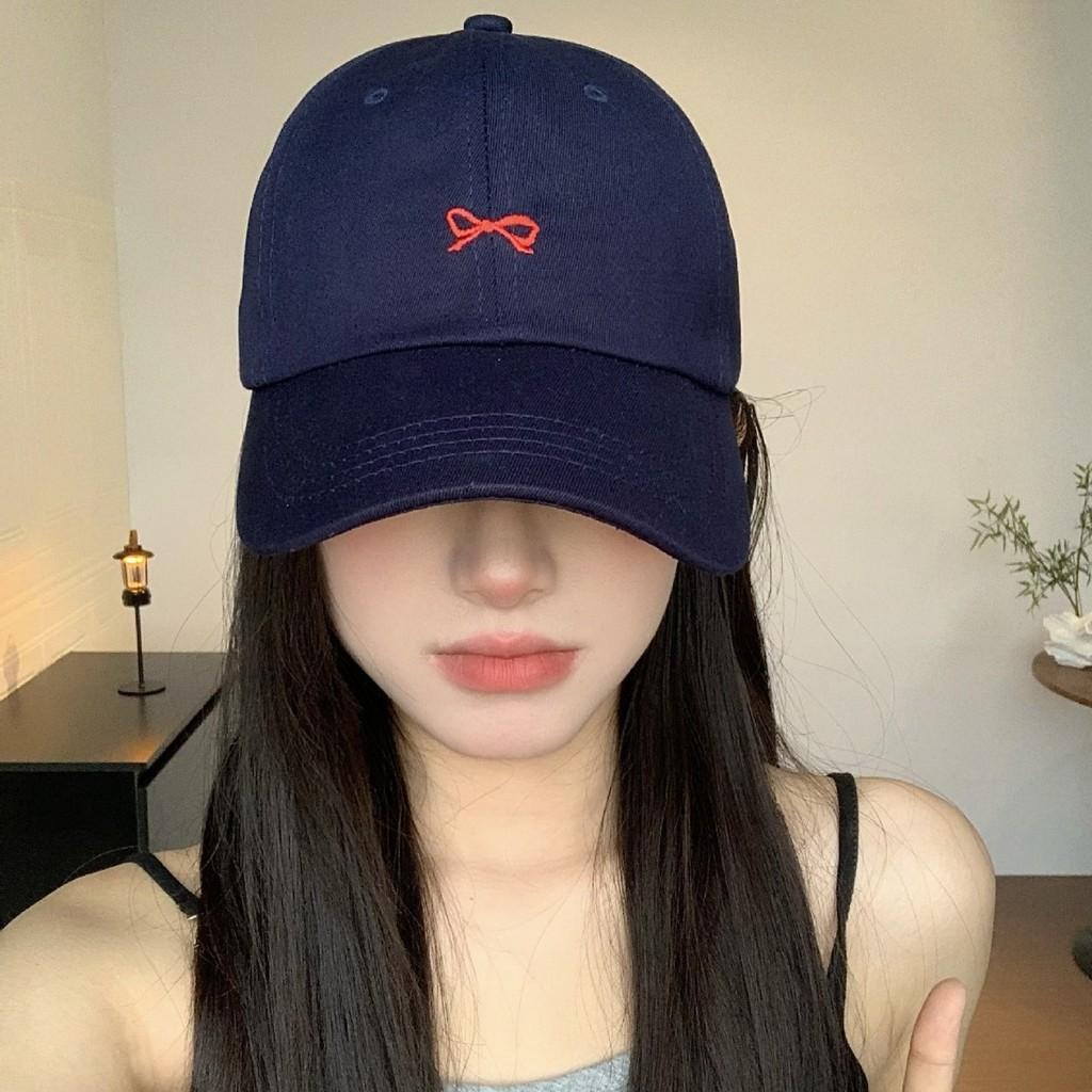 Embroidery Bowknot Baseball Cap Sun Protection Breathable Peaked Caps Gifts