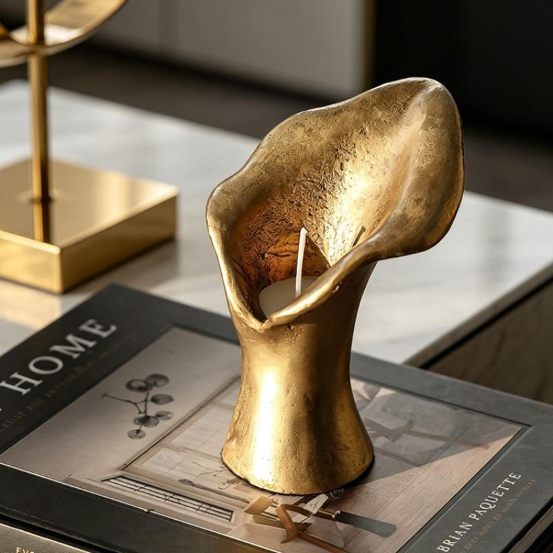 Vintage Candle Holder Metal Candles Holders Luxury Elegant Candlestick Aesthetic Living Room Candlesticks Table Decorations