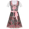 Women Dress Dirndl German Oktoberfest Bavarian Beer Wench Costume Maid Cosplay