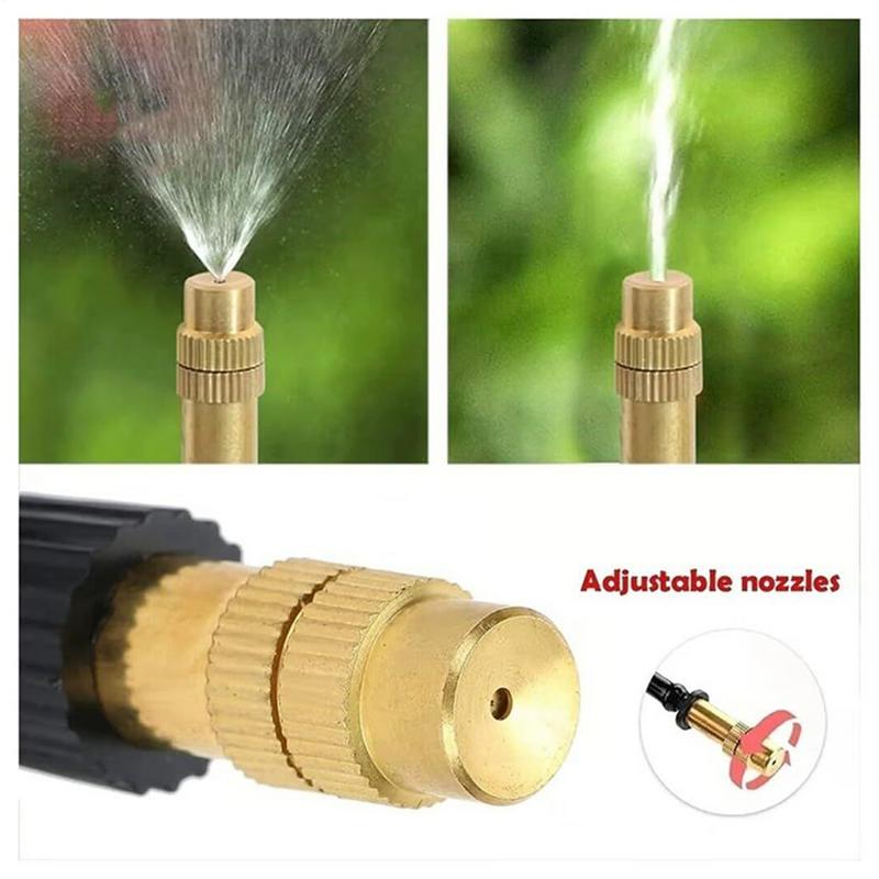 Bewässerungssystem Automatisches Pflanzenbewässerungs-Kit 360 Grad Mischbares Sprühbewässerungssystem für Rasen Gewächshaus Terrasse Außenbereich