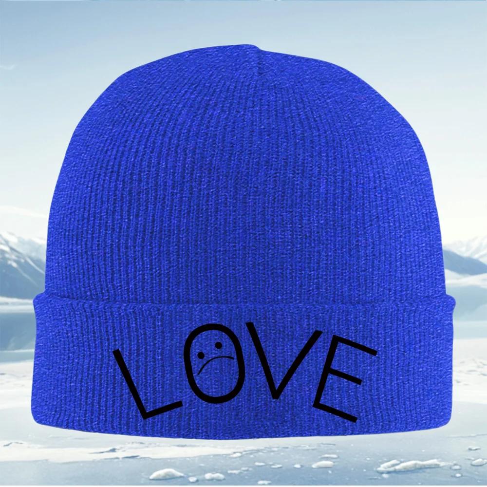 Silhouette Shapes Abstract Dark Background Knitted Hat Unisex Women Unisex Beanie Pullover Cap Winter Thermal Warm Christmas Outdoo