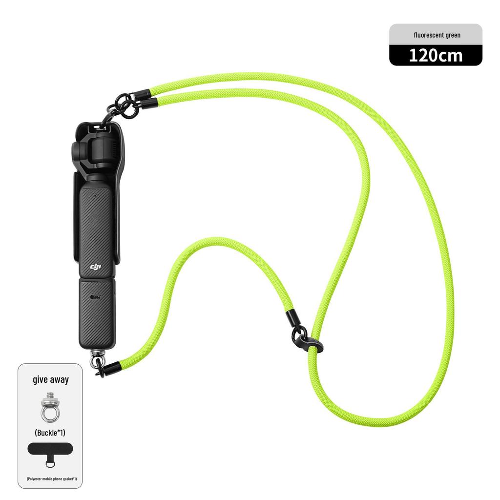 DJI Pocket 3: Vielseitiges Anti-Verlust-Lanyard mit abnehmbarer Handgelenk- und Umhängekordel