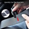 Car Window Breaker, Keychain, Seat Belt Cutter, 3-In-1 Glass Breaker And Seat Belt Cutter, Car Emergency Escape Tools