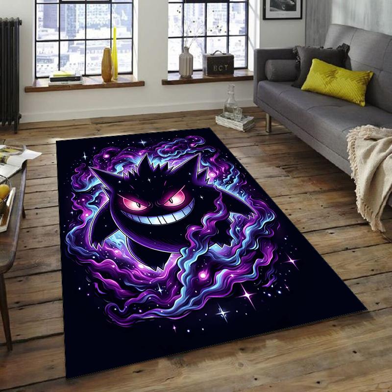 1pc Gengar1 Design Area Rug - Non-Slip, Soft & Cozy Floor Mat for Living Room, Bedroom, Office - Indoor/Outdoor Decorative Carpet
