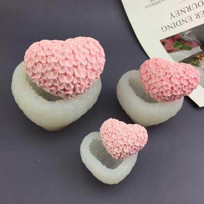3D Liebe Blume Form Dekorative Mousse Kuchen Silikonform Aromatherapie Fondant Kerze Klemme DIY Modell