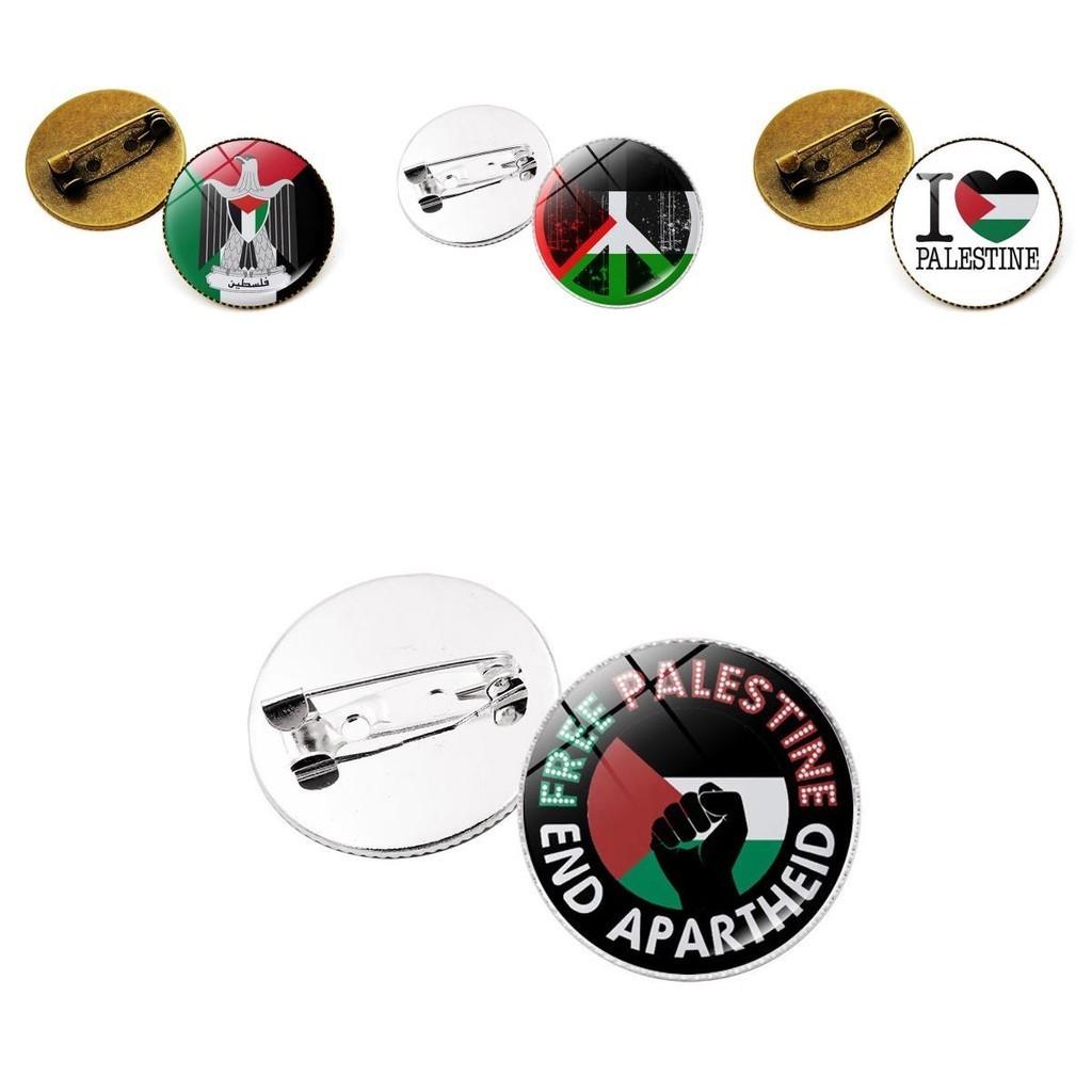 Premium Zinc Alloy Palestine Flag Brooch Pin Unique And Stylish Accessory For Bags And Jewelry Wholesale