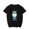 New Unisex Womens Cute Hello Kitty Pattern Printed Summer Top Couple Trendy Loose Casual Short Sleeve Cotton Soft Tshirt