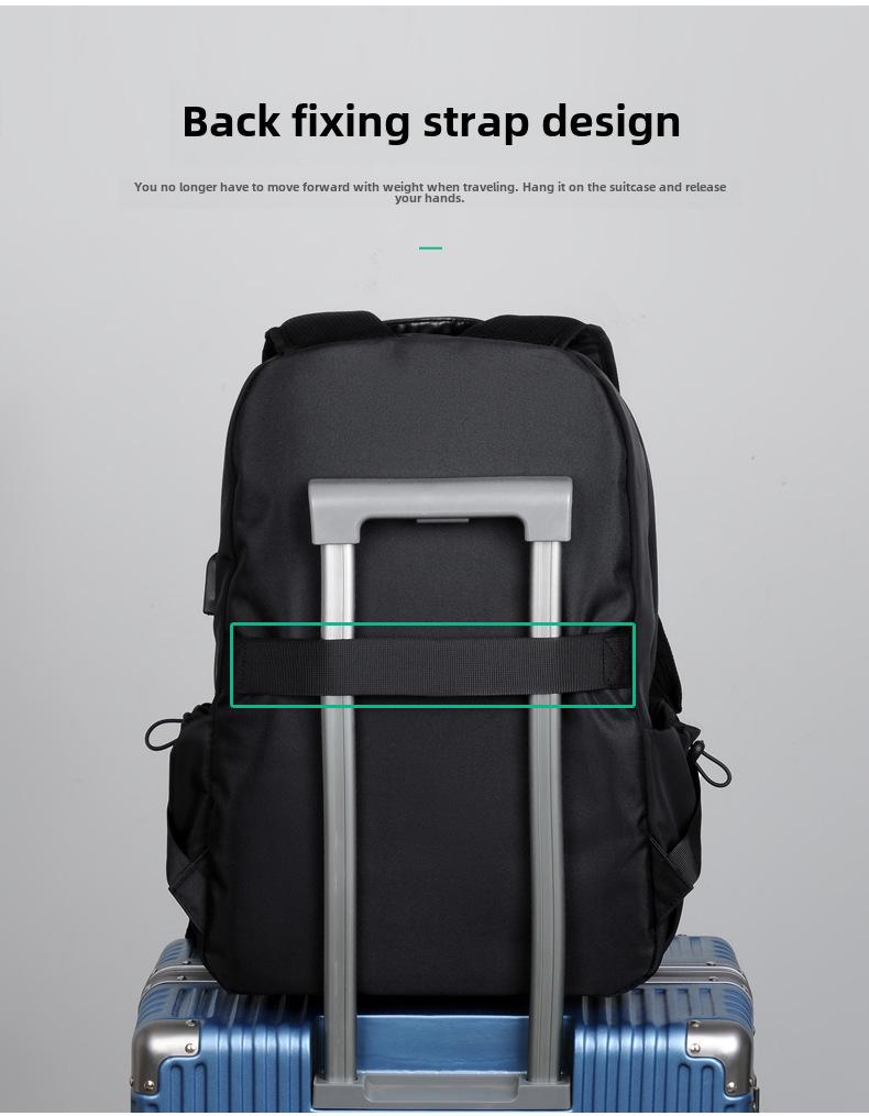 Men's Trendy Travel Backpack: European and American Style, Casual School and Laptop Bag.