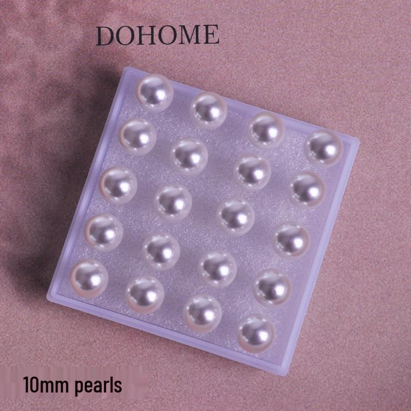 High-Class Transparent Pearl Resin Earrings – Allergy-Friendly Ear Studs for Sensitive Ears
